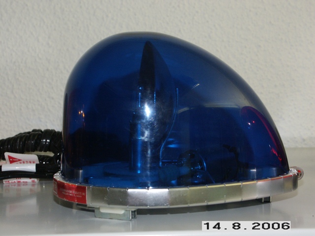 Drehlicht Teardrop blau